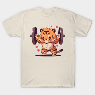 cute tiger at gym T-Shirt